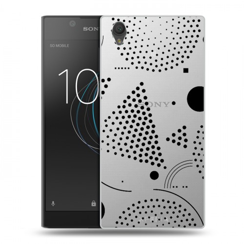 Полупрозрачный дизайнерский пластиковый чехол для Sony Xperia L1 Абстракции 1