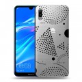 Полупрозрачный дизайнерский пластиковый чехол для Huawei Y6 (2019) Абстракции 1