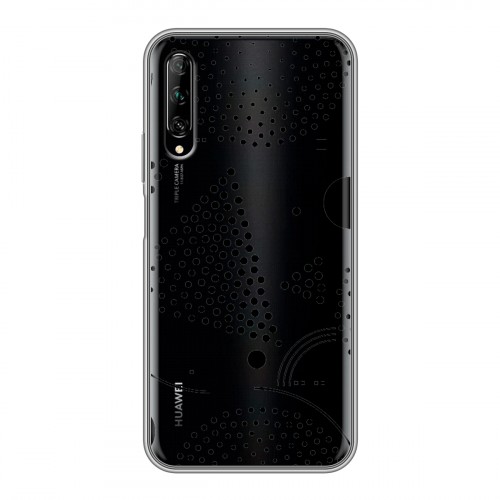 Полупрозрачный дизайнерский силиконовый чехол для Huawei Y9s Абстракции 1