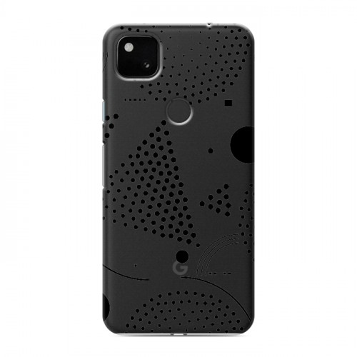 Полупрозрачный дизайнерский пластиковый чехол для Google Pixel 4a Абстракции 1