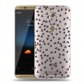 Полупрозрачный дизайнерский пластиковый чехол для ZTE Axon 7 Абстракции