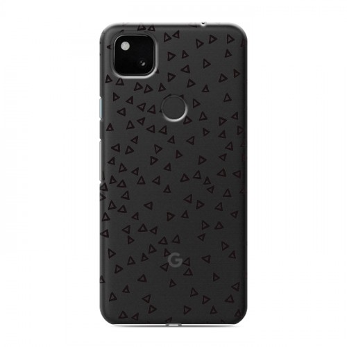 Полупрозрачный дизайнерский пластиковый чехол для Google Pixel 4a Абстракции