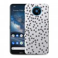 Полупрозрачный дизайнерский пластиковый чехол для Nokia 8.3 Абстракции