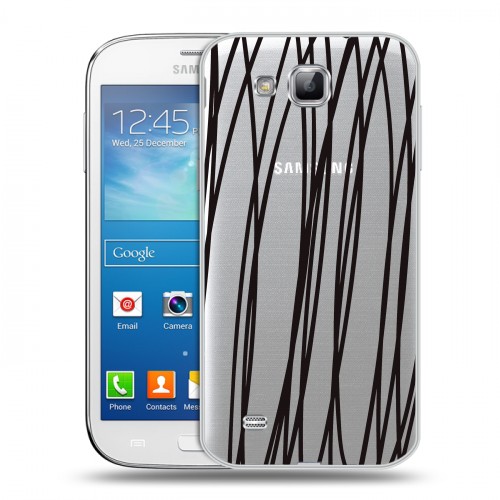 Полупрозрачный дизайнерский пластиковый чехол для Samsung Galaxy Premier Абстракции 