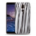 Полупрозрачный дизайнерский пластиковый чехол для Nokia 7 Plus Абстракции 