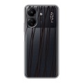 Полупрозрачный дизайнерский пластиковый чехол для Xiaomi Poco C65 Абстракции 