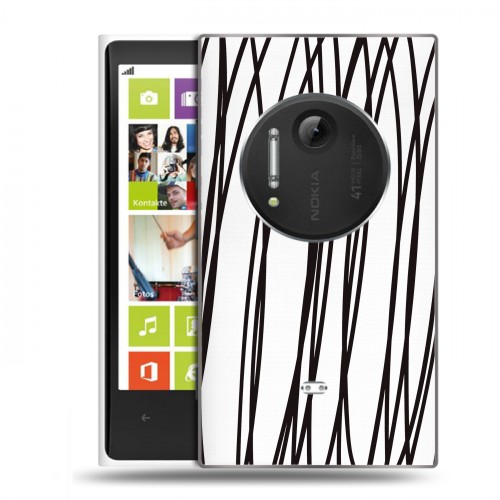 Полупрозрачный дизайнерский пластиковый чехол для Nokia Lumia 1020 Абстракции 