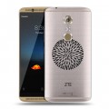 Полупрозрачный дизайнерский пластиковый чехол для ZTE Axon 7 Абстракции 5