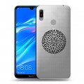 Полупрозрачный дизайнерский пластиковый чехол для Huawei Y6 (2019) Абстракции 5