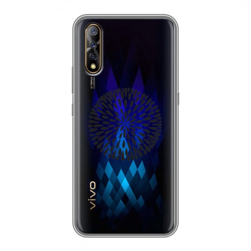 Полупрозрачный дизайнерский силиконовый с усиленными углами чехол для Vivo V17 Neo Абстракции 5