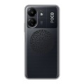 Полупрозрачный дизайнерский силиконовый чехол для Xiaomi Poco C65 Абстракции 5