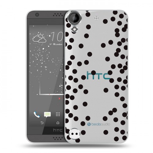 Полупрозрачный дизайнерский пластиковый чехол для HTC Desire 530 Абстракции