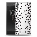 Полупрозрачный дизайнерский пластиковый чехол для Sony Xperia XZs Абстракции