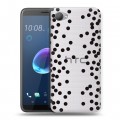 Полупрозрачный дизайнерский пластиковый чехол для HTC Desire 12 Абстракции