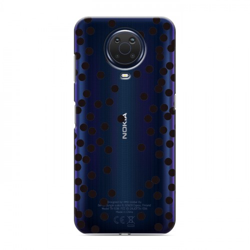 Полупрозрачный дизайнерский силиконовый чехол для Nokia G20 Абстракции