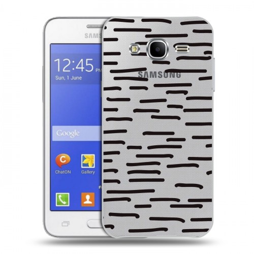 Полупрозрачный дизайнерский пластиковый чехол для Samsung Galaxy J7 Абстракции 2
