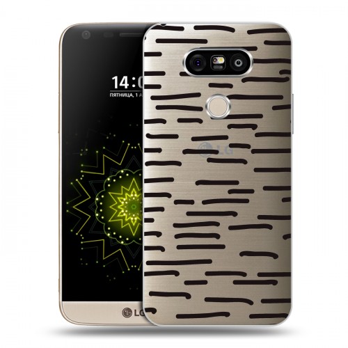 Полупрозрачный дизайнерский пластиковый чехол для LG G5 Абстракции 2