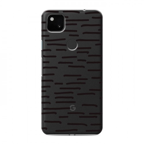 Полупрозрачный дизайнерский пластиковый чехол для Google Pixel 4a Абстракции 2