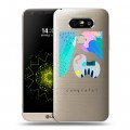 Полупрозрачный дизайнерский пластиковый чехол для LG G5 Абстракции