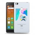 Полупрозрачный дизайнерский пластиковый чехол для Xiaomi Mi4S Абстракции