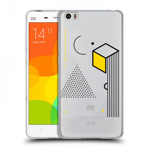 Полупрозрачный дизайнерский силиконовый чехол для Xiaomi Mi Note Абстракции 1