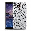 Полупрозрачный дизайнерский пластиковый чехол для Nokia 7 Plus Абстракции 2