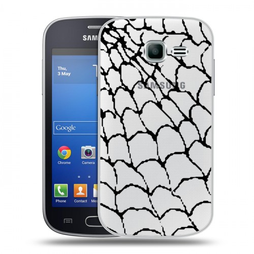 Полупрозрачный дизайнерский пластиковый чехол для Samsung Galaxy Trend Lite Абстракции 2