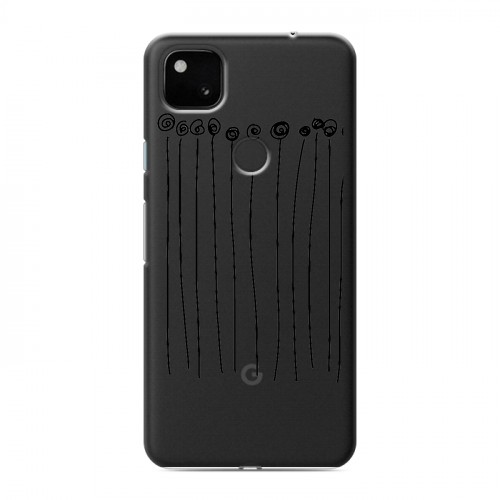 Полупрозрачный дизайнерский пластиковый чехол для Google Pixel 4a Абстракции