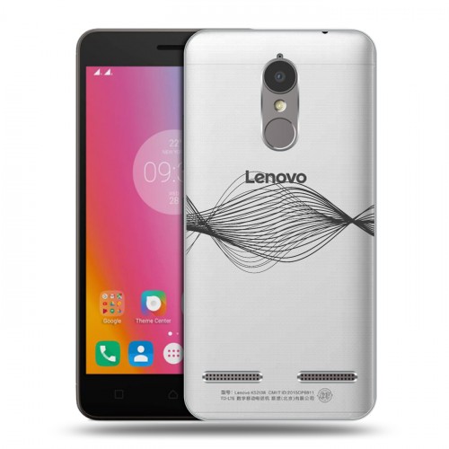 Полупрозрачный дизайнерский пластиковый чехол для Lenovo K6 Абстракции