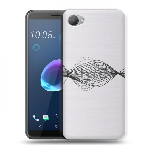 Полупрозрачный дизайнерский пластиковый чехол для HTC Desire 12 Абстракции