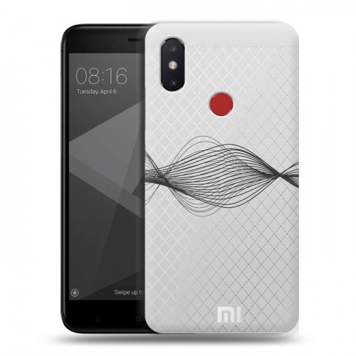 Полупрозрачный дизайнерский пластиковый чехол для Xiaomi Mi8 SE Абстракции