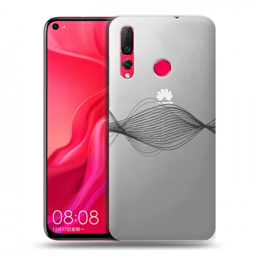 Полупрозрачный дизайнерский пластиковый чехол для Huawei Nova 4 Абстракции