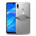 Полупрозрачный дизайнерский пластиковый чехол для Huawei Y6 (2019) Абстракции