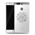 Полупрозрачный дизайнерский пластиковый чехол для Huawei P9 Plus Абстракции 5