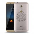 Полупрозрачный дизайнерский пластиковый чехол для ZTE Axon 7 Абстракции 5