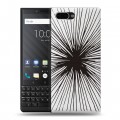 Полупрозрачный дизайнерский пластиковый чехол для BlackBerry KEY2 Абстракции