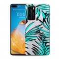 Полупрозрачный дизайнерский пластиковый чехол для Huawei P40 Абстракции