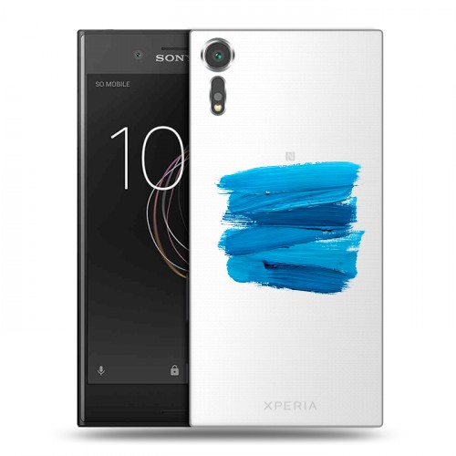 Полупрозрачный дизайнерский пластиковый чехол для Sony Xperia XZs Абстракции