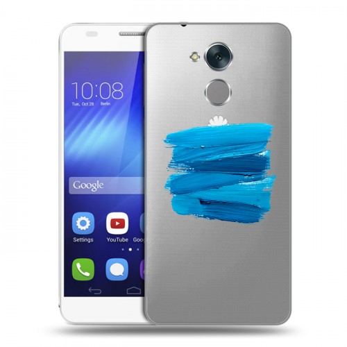Полупрозрачный дизайнерский пластиковый чехол для Huawei Honor 6C Абстракции