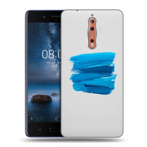 Полупрозрачный дизайнерский пластиковый чехол для Nokia 8 Абстракции