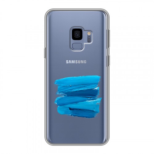 Полупрозрачный дизайнерский пластиковый чехол для Samsung Galaxy S9 Абстракции
