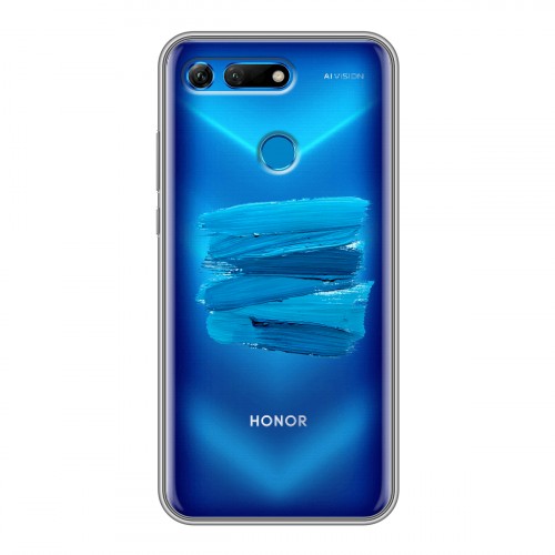 Полупрозрачный дизайнерский силиконовый чехол для Huawei Honor View 20 Абстракции