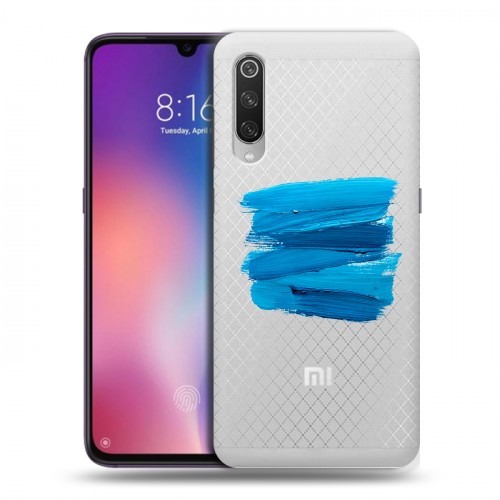 Полупрозрачный дизайнерский силиконовый с усиленными углами чехол для Xiaomi Mi9 Абстракции