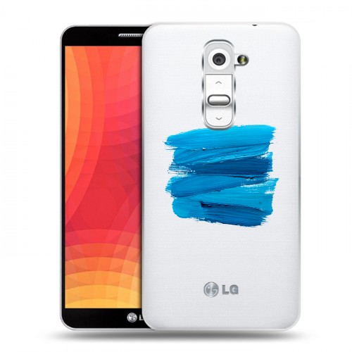 Полупрозрачный дизайнерский пластиковый чехол для LG Optimus G2 Абстракции