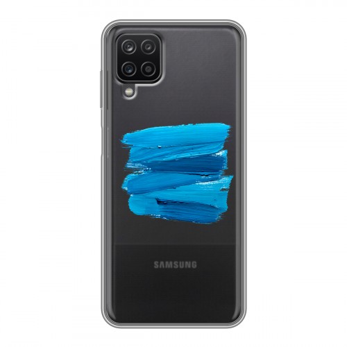Полупрозрачный дизайнерский пластиковый чехол для Samsung Galaxy A12 Абстракции
