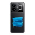Полупрозрачный дизайнерский силиконовый чехол для Realme GT3 Абстракции