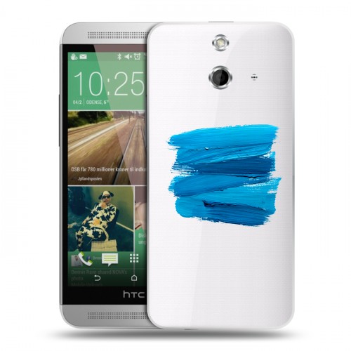 Полупрозрачный дизайнерский пластиковый чехол для HTC One E8 Абстракции