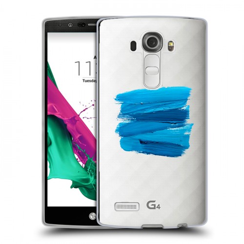 Полупрозрачный дизайнерский пластиковый чехол для LG G4 Абстракции