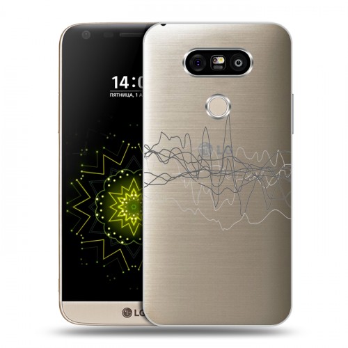 Полупрозрачный дизайнерский пластиковый чехол для LG G5 Абстракции