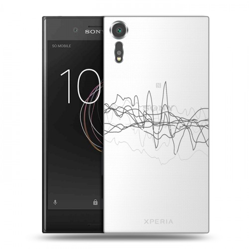 Полупрозрачный дизайнерский пластиковый чехол для Sony Xperia XZs Абстракции